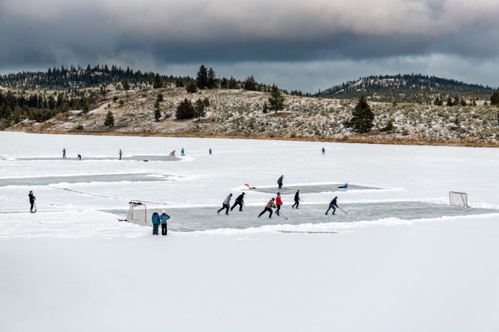 Inks Lake for outdoor ice skating