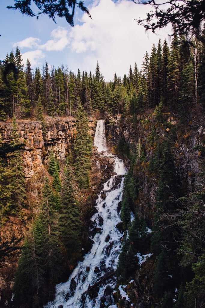 Aerial view of Silver Tip Falls