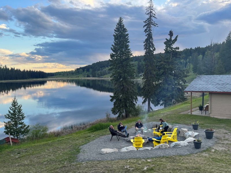 Campfire at Lac Le Jeune Resort Kamloops